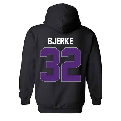 UST - NCAA Men's Basketball : Carter Bjerke - Vintage Shersey Hooded Sweatshirt-1