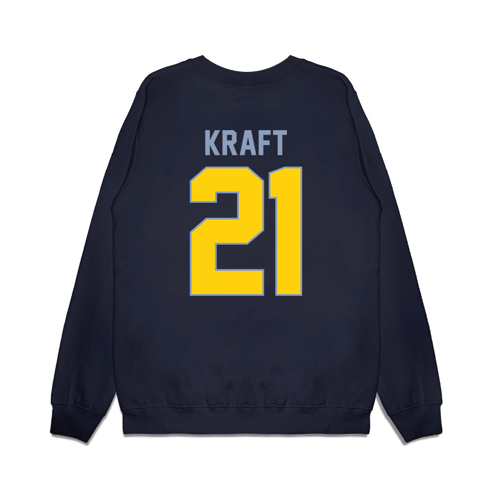 AU - NCAA Men's Basketball : Conner Kraft - Vintage Basketball Premium Crewneck Sweatshirt-1