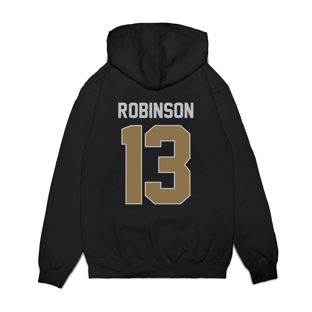 Bryant - NCAA Men's Basketball : Jakai Robinson - Vintage Premium Hooded Sweatshirt-1
