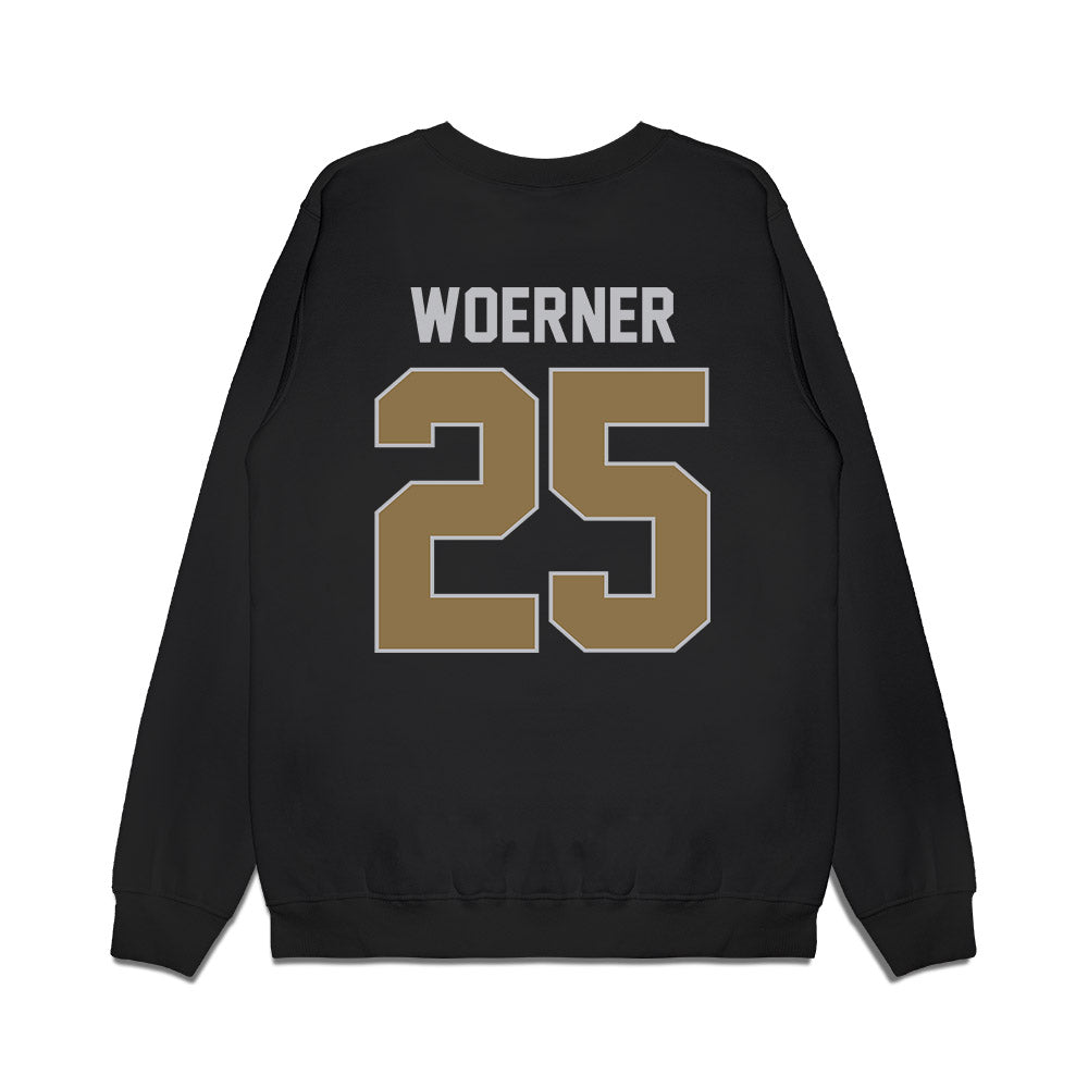 Bryant - NCAA Men's Basketball : Reed Woerner - Vintage Premium Crewneck Sweatshirt-1