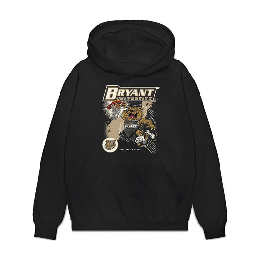 Bryant - NCAA Men's Basketball : Quincy Allen - Vintage Premium Hooded Sweatshirt-0