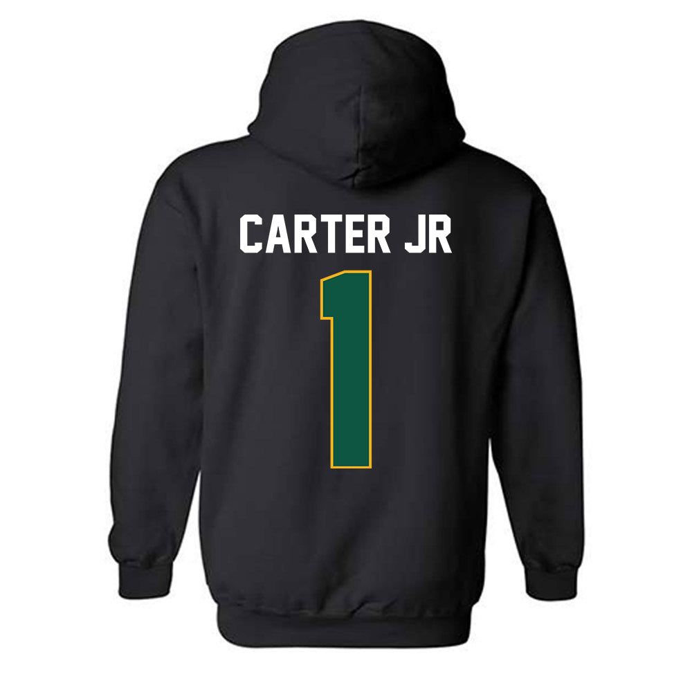 William & Mary - NCAA Men's Basketball : Brian Carter Jr - Vintage Shersey Hooded Sweatshirt-1
