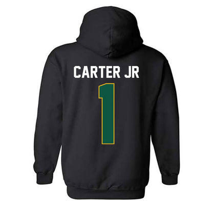 William & Mary - NCAA Men's Basketball : Brian Carter Jr - Vintage Shersey Hooded Sweatshirt-1