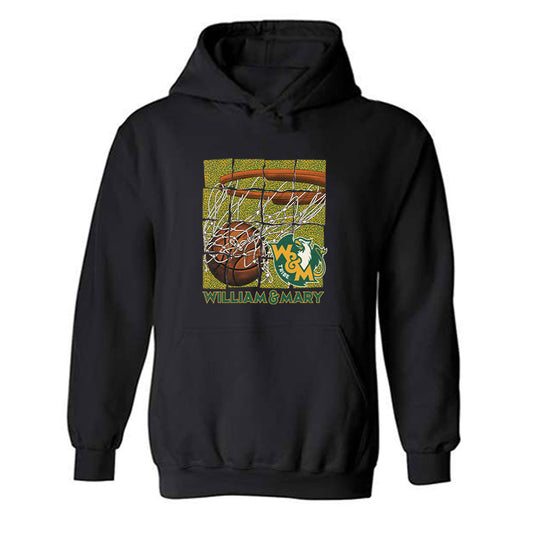 William & Mary - NCAA Men's Basketball : Brian Carter Jr - Vintage Shersey Hooded Sweatshirt-0