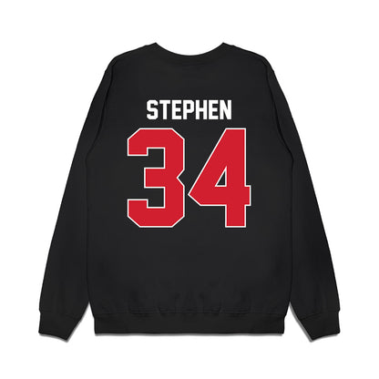 UNLV - NCAA Men's Basketball : Emmanuel Stephen - Vintage Shersey Premium Crewneck Sweatshirt-1