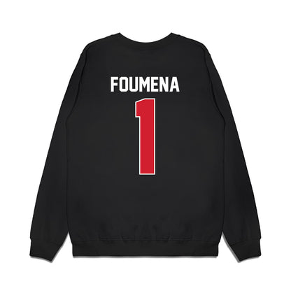 UNLV - NCAA Men's Basketball : Jeremy Foumena - Vintage Shersey Premium Crewneck Sweatshirt-1