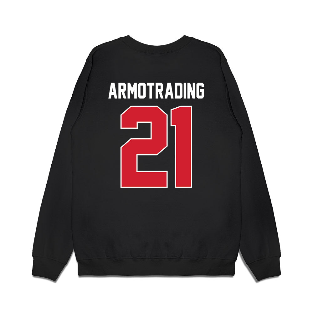 UNLV - NCAA Men's Basketball : Joel Armotrading - Vintage Shersey Premium Crewneck Sweatshirt-1