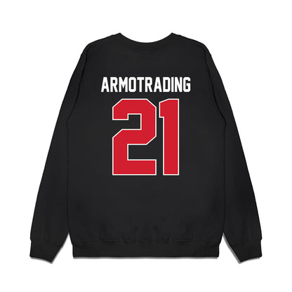 UNLV - NCAA Men's Basketball : Joel Armotrading - Vintage Shersey Premium Crewneck Sweatshirt-1