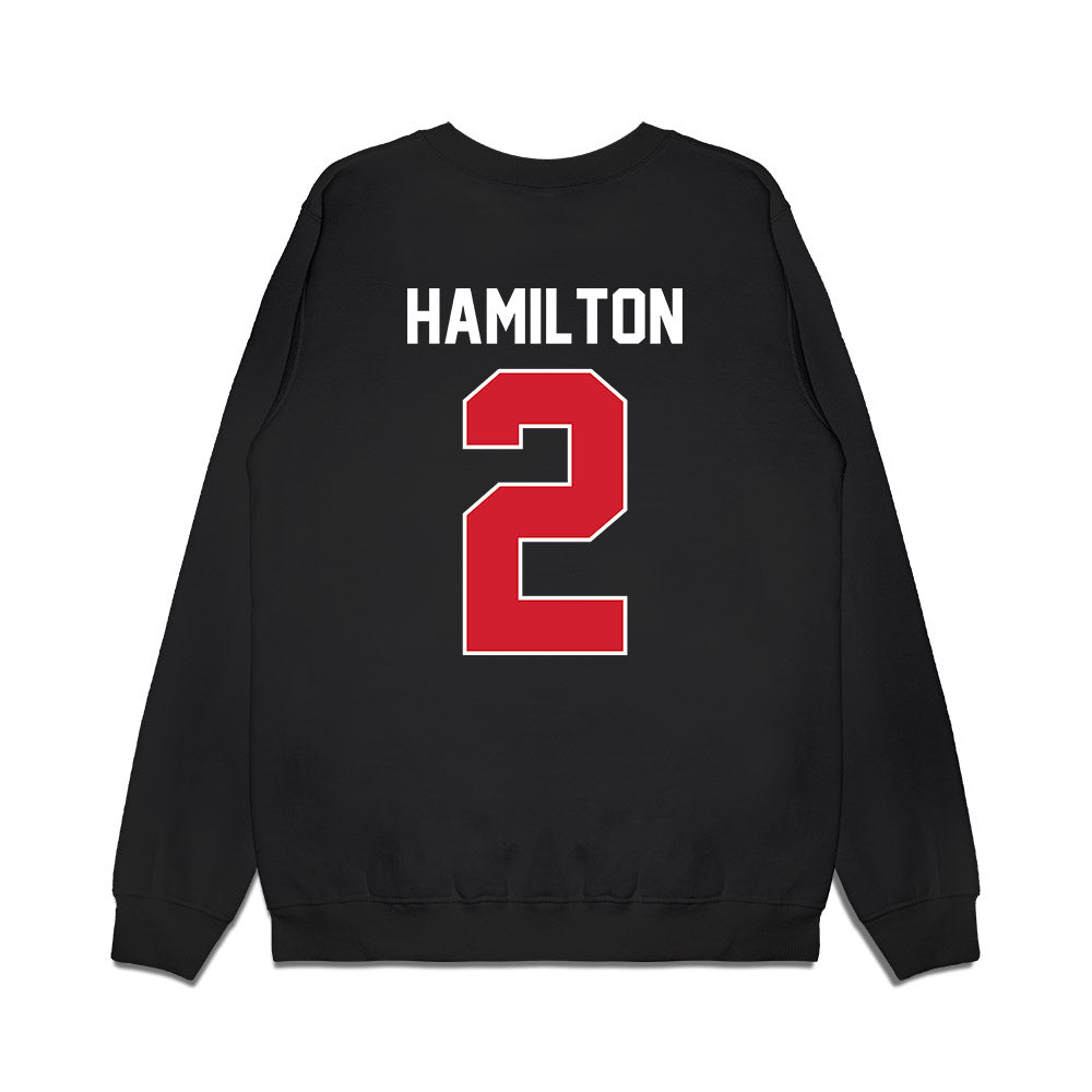 UNLV - NCAA Men's Basketball : Kimani Hamilton - Vintage Shersey Premium Crewneck Sweatshirt-1