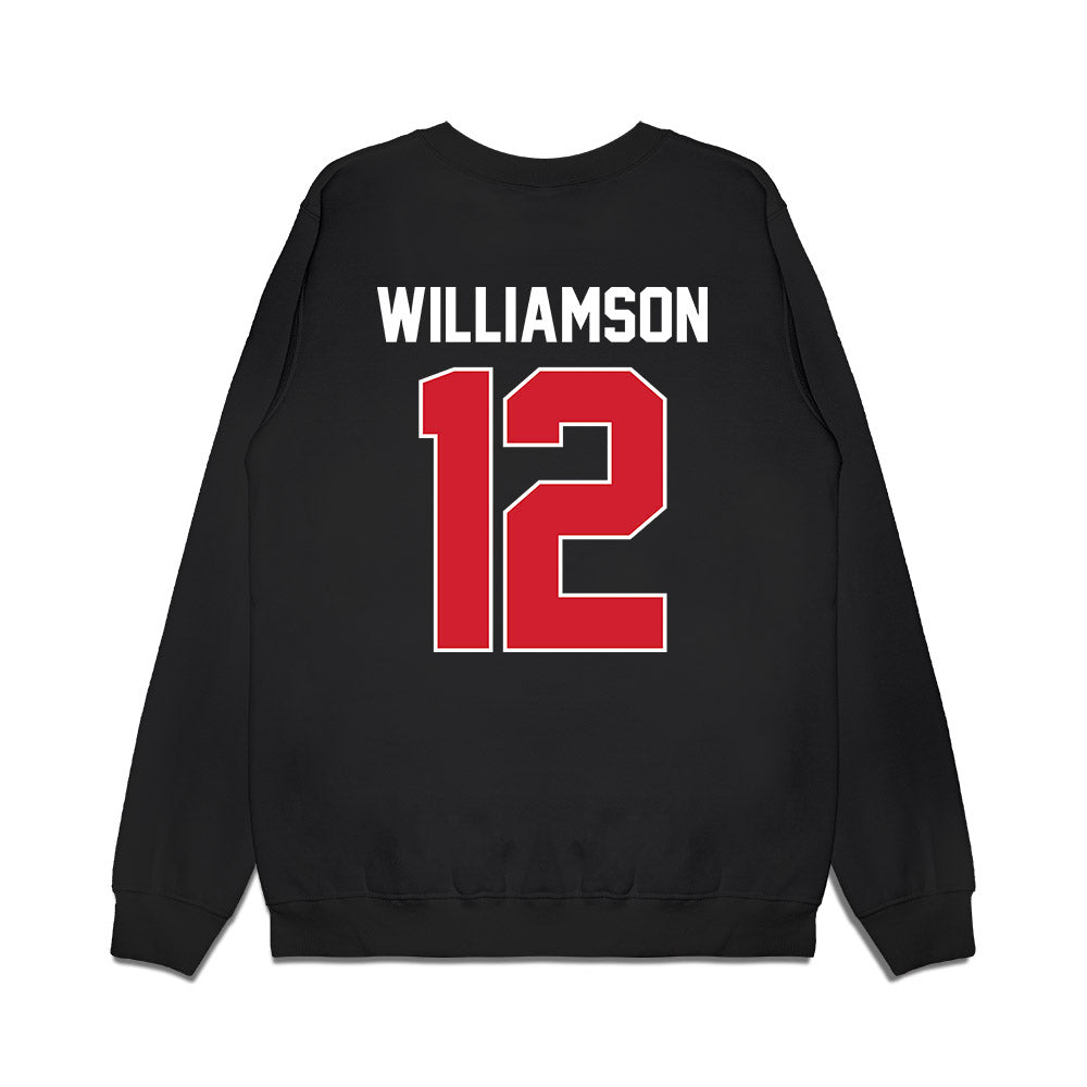 UNLV - NCAA Men's Basketball : Issac Williamson - Vintage Shersey Premium Crewneck Sweatshirt-1