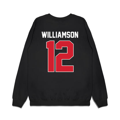 UNLV - NCAA Men's Basketball : Issac Williamson - Vintage Shersey Premium Crewneck Sweatshirt-1