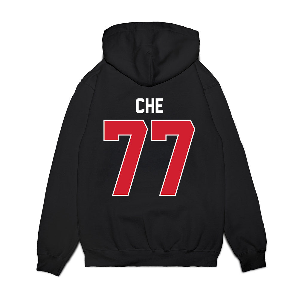 UNLV - NCAA Men's Basketball : Myles Che - Vintage Shersey Premium Hooded Sweatshirt-1