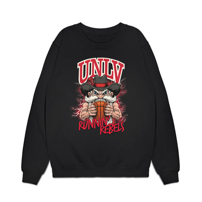 UNLV - NCAA Men's Basketball : Jeremy Foumena - Vintage Shersey Premium Crewneck Sweatshirt-0