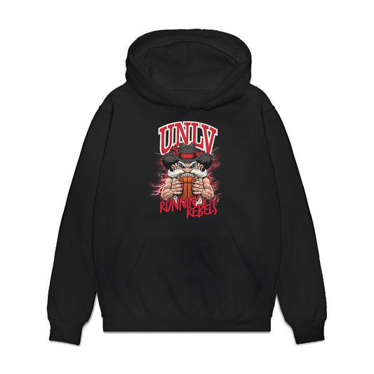 UNLV - NCAA Men's Basketball : Xavier Brumfield - Vintage Shersey Premium Hooded Sweatshirt-0