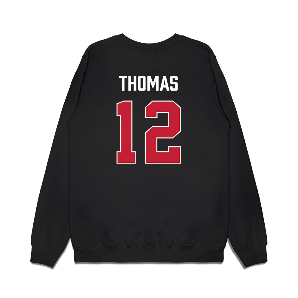 Richmond - NCAA Men's Basketball : David Thomas - Vintage Premium Crewneck Sweatshirt-1