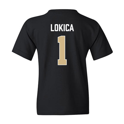 PFW - NCAA Women's Basketball : Nika Lokica - Vintage Basketball Youth T-Shirt-1