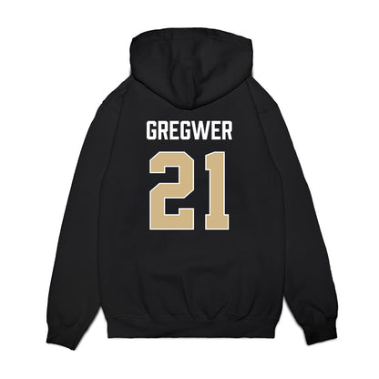 PFW - NCAA Women's Basketball : Claire Gregwer - Vintage Basketball Premium Hooded Sweatshirt-1
