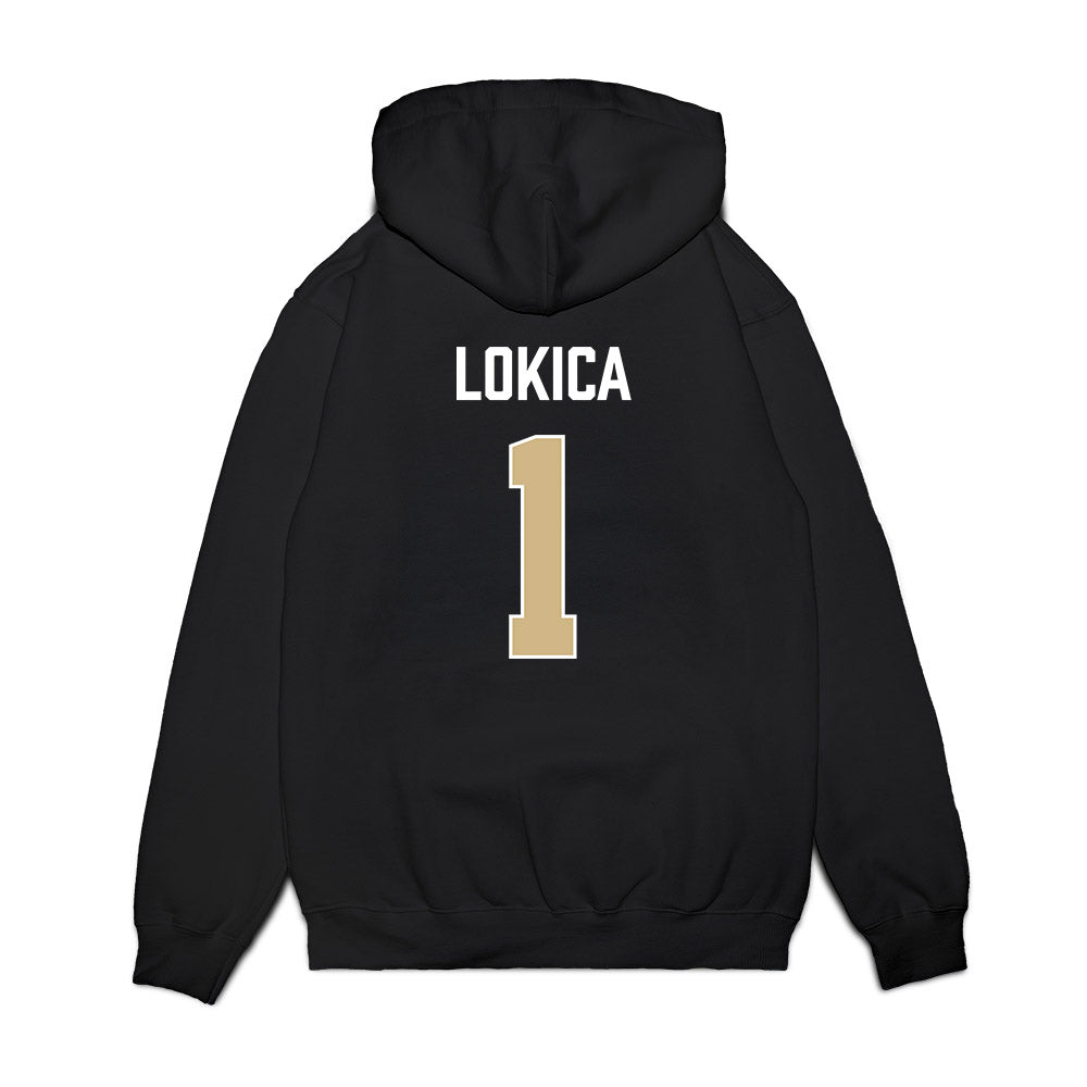 PFW - NCAA Women's Basketball : Nika Lokica - Vintage Basketball Premium Hooded Sweatshirt-1