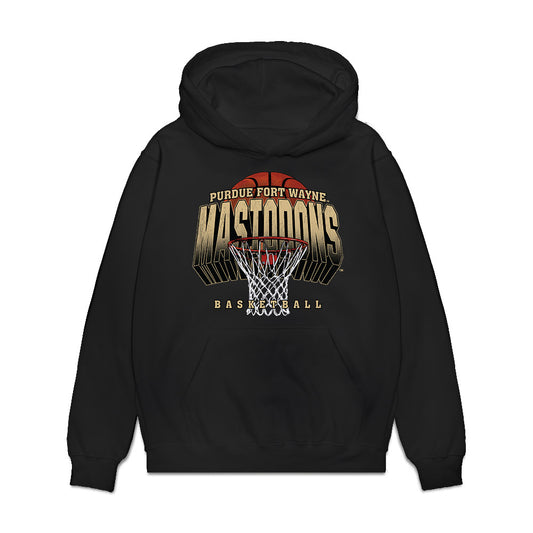 PFW - NCAA Men's Basketball : Darius Duffy - Vintage Basketball Premium Hooded Sweatshirt-0