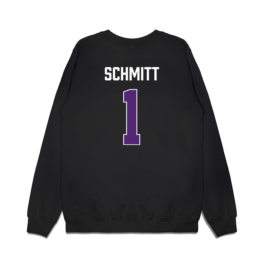 Northern Iowa - NCAA Men's Basketball : Cael Schmitt - Premium Crewneck Sweatshirt-1