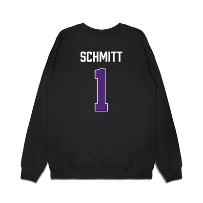 Northern Iowa - NCAA Men's Basketball : Cael Schmitt - Premium Crewneck Sweatshirt-1