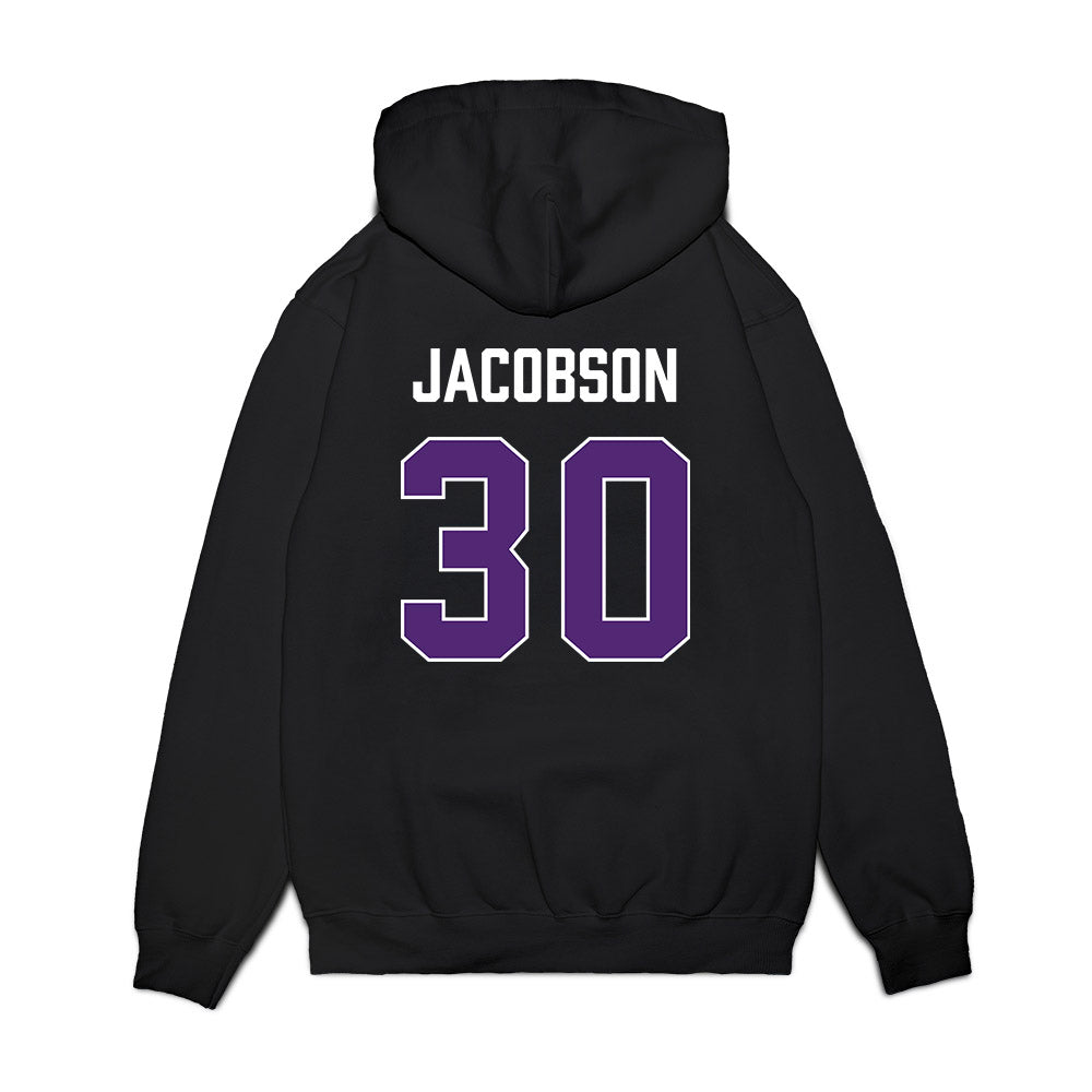 Northern Iowa - NCAA Men's Basketball : Hunter Jacobson - Premium Hooded Sweatshirt-1