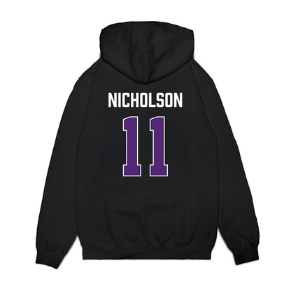 Northern Iowa - NCAA Women's Basketball : mya nicholson - Premium Hooded Sweatshirt-1