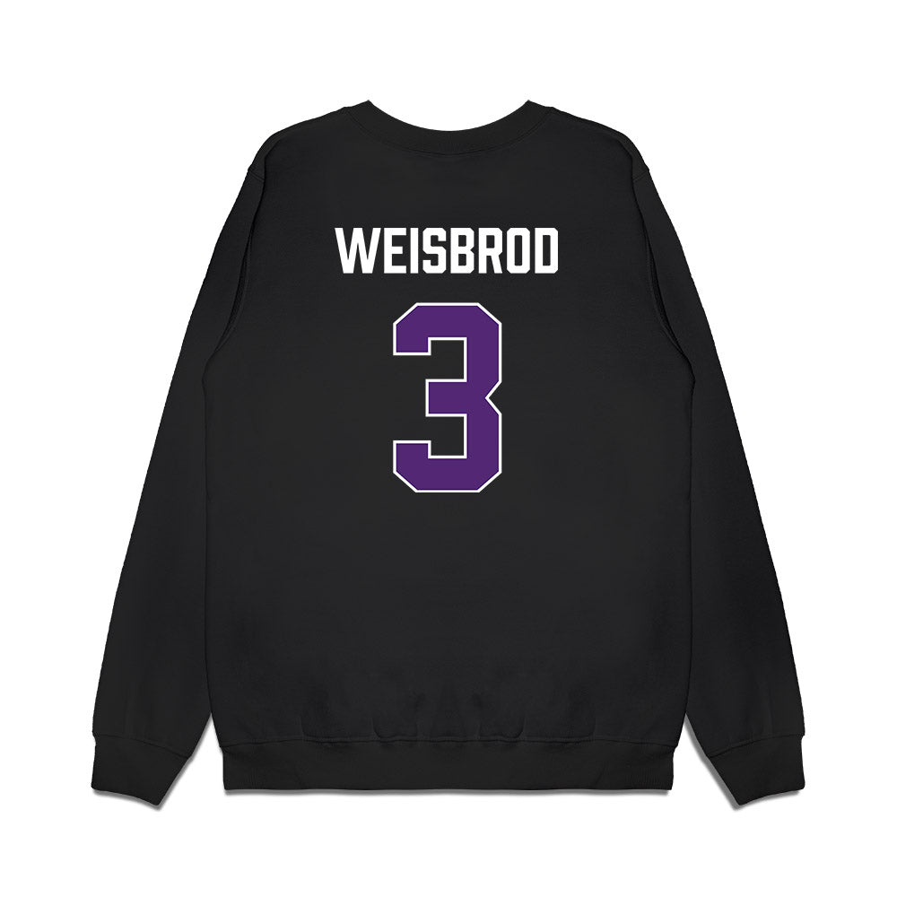Northern Iowa - NCAA Men's Basketball : Max Weisbrod - Premium Crewneck Sweatshirt-1