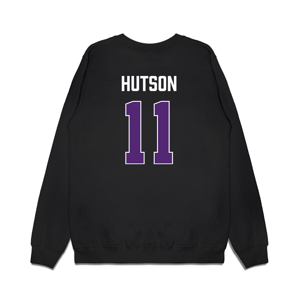 Northern Iowa - NCAA Men's Basketball : Jacob Hutson - Premium Crewneck Sweatshirt-1