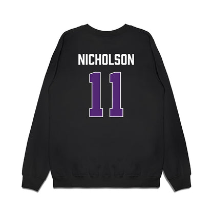 Northern Iowa - NCAA Women's Basketball : mya nicholson - Premium Crewneck Sweatshirt-1