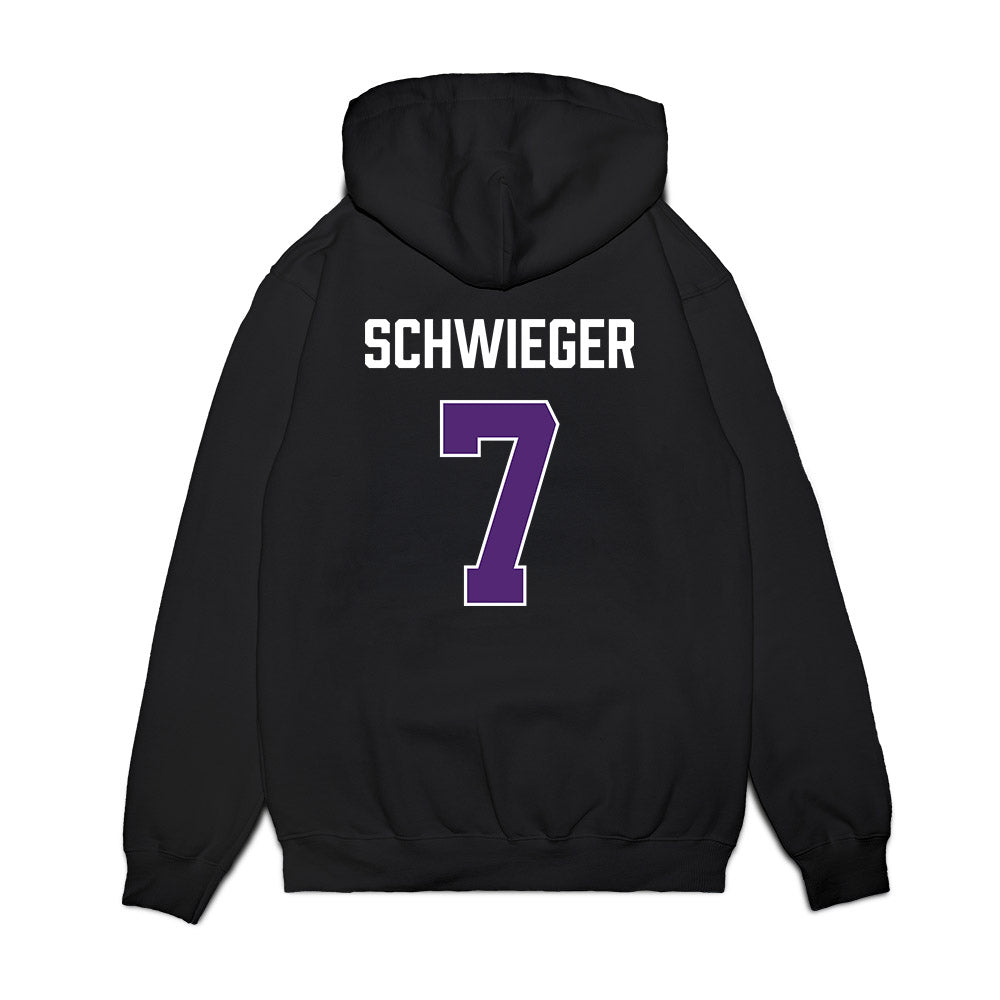 Northern Iowa - NCAA Men's Basketball : Ben Schwieger - Premium Hooded Sweatshirt-1