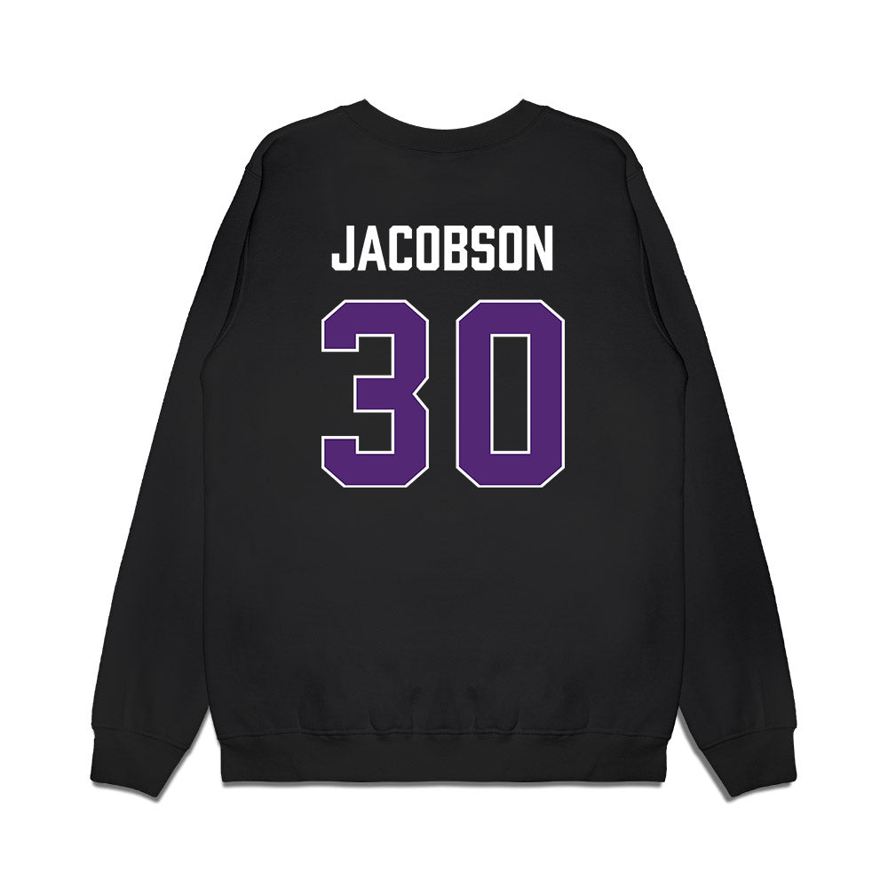 Northern Iowa - NCAA Men's Basketball : Hunter Jacobson - Premium Crewneck Sweatshirt-1