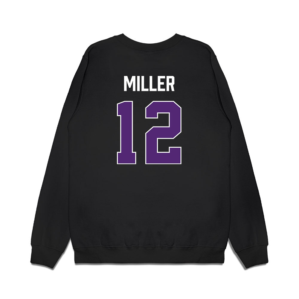 Northern Iowa - NCAA Men's Basketball : Charlie Miller - Premium Crewneck Sweatshirt-1