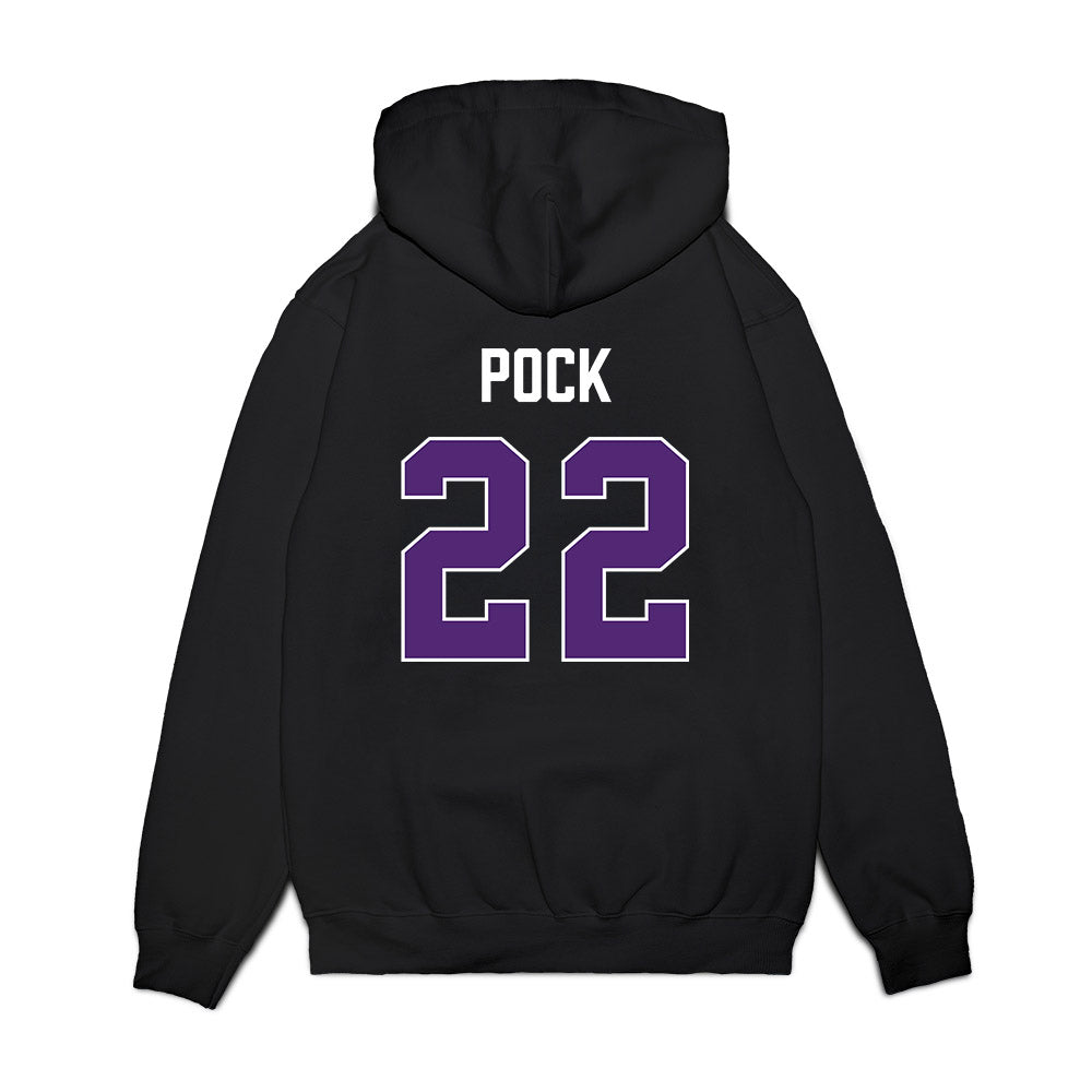 Northern Iowa - NCAA Men's Basketball : Kyle Pock - Premium Hooded Sweatshirt-1