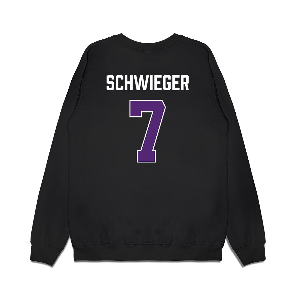 Northern Iowa - NCAA Men's Basketball : Ben Schwieger - Premium Crewneck Sweatshirt-1