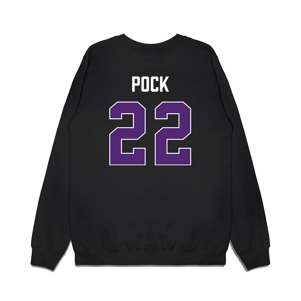Northern Iowa - NCAA Men's Basketball : Kyle Pock - Premium Crewneck Sweatshirt-1