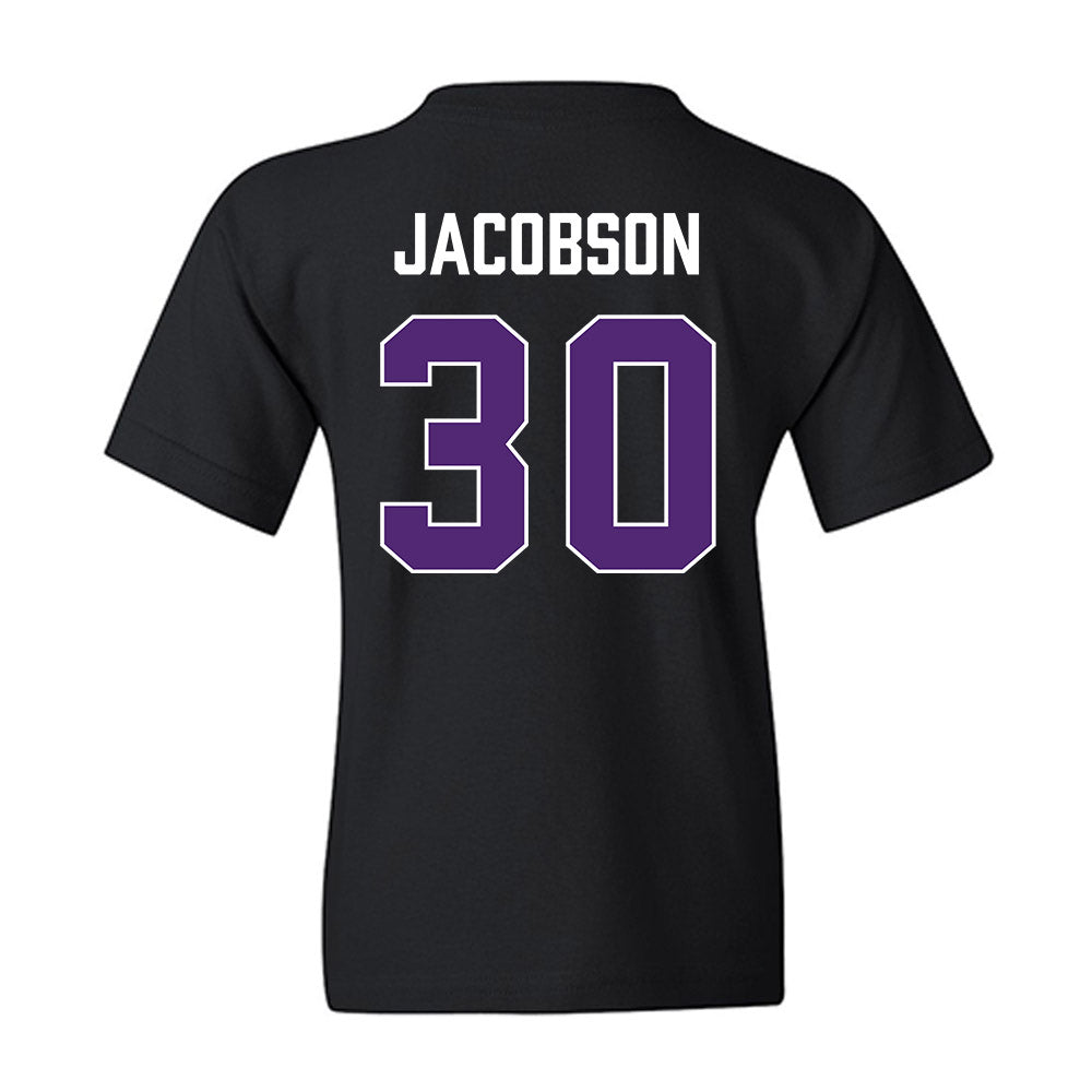 Northern Iowa - NCAA Men's Basketball : Hunter Jacobson - Youth T-Shirt-1