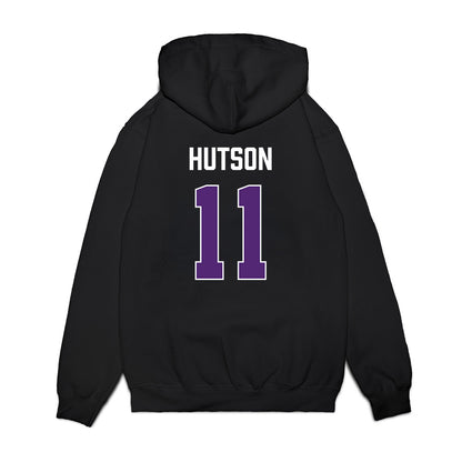 Northern Iowa - NCAA Men's Basketball : Jacob Hutson - Premium Hooded Sweatshirt-1