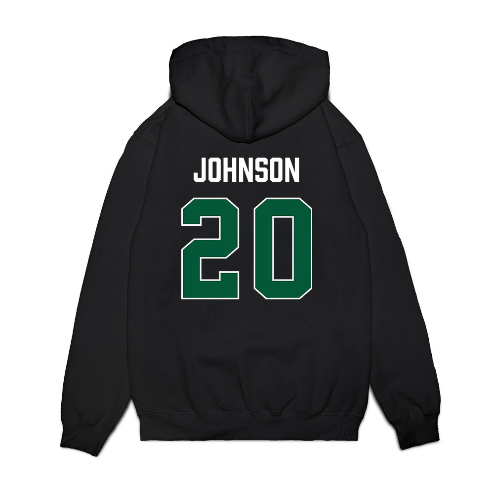 Hawaii - NCAA Men's Basketball : Isaac Johnson - Vintage Shersey Premium Hooded Sweatshirt-1