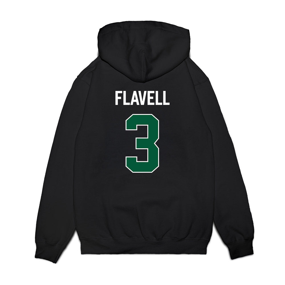 Hawaii - NCAA Women's Basketball : Bailey Flavell - Vintage Shersey Premium Hooded Sweatshirt-1