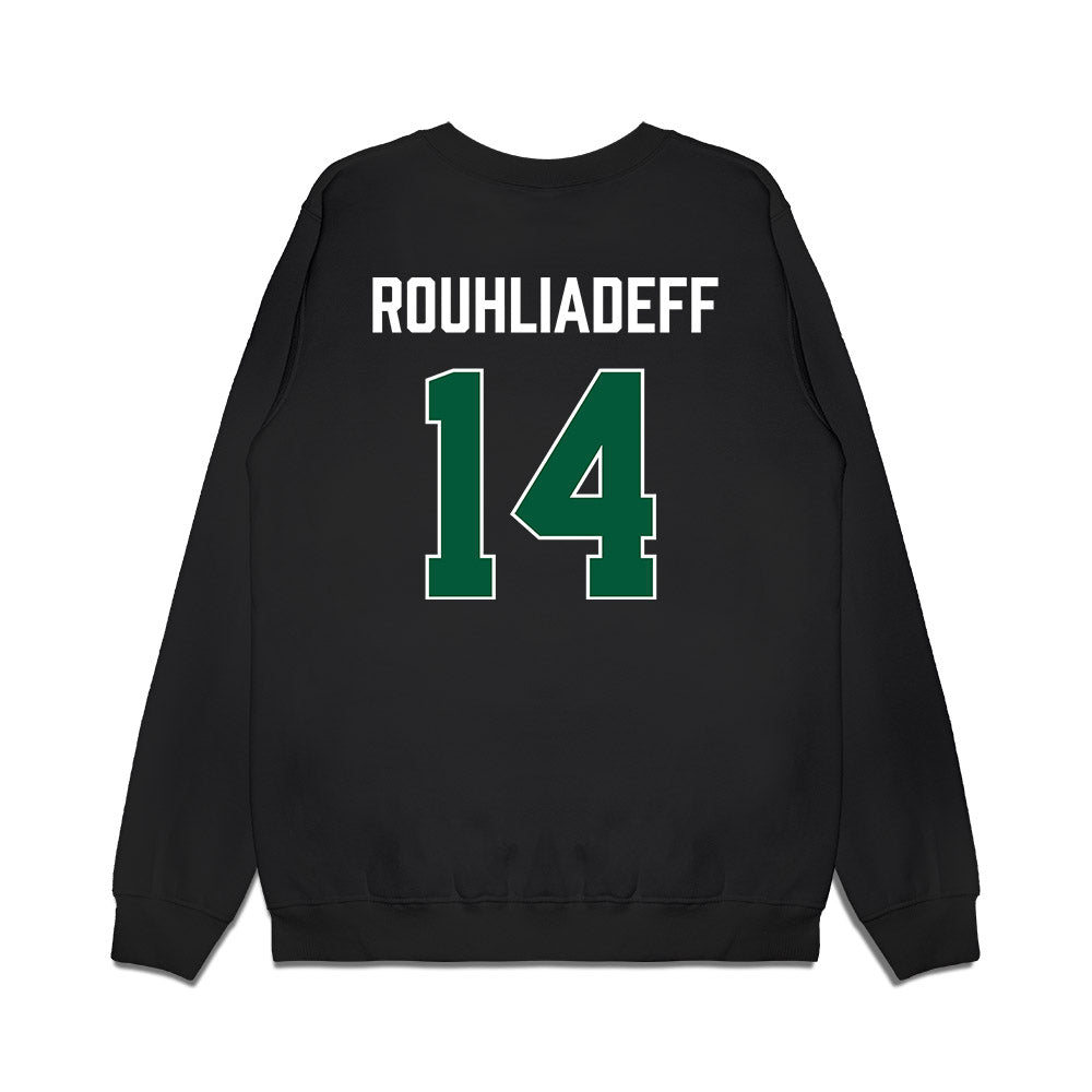 Hawaii - NCAA Men's Basketball : Harry Rouhliadeff - Vintage Shersey Premium Crewneck Sweatshirt-1