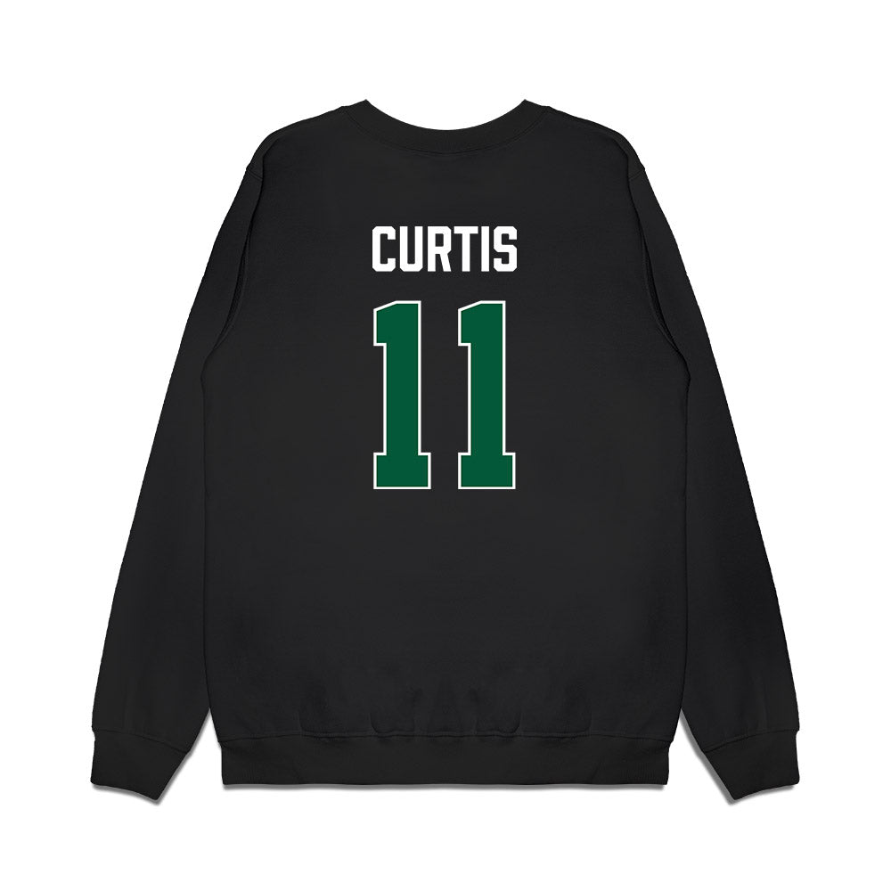 Hawaii - NCAA Women's Basketball : Keiara Curtis - Vintage Shersey Premium Crewneck Sweatshirt-1