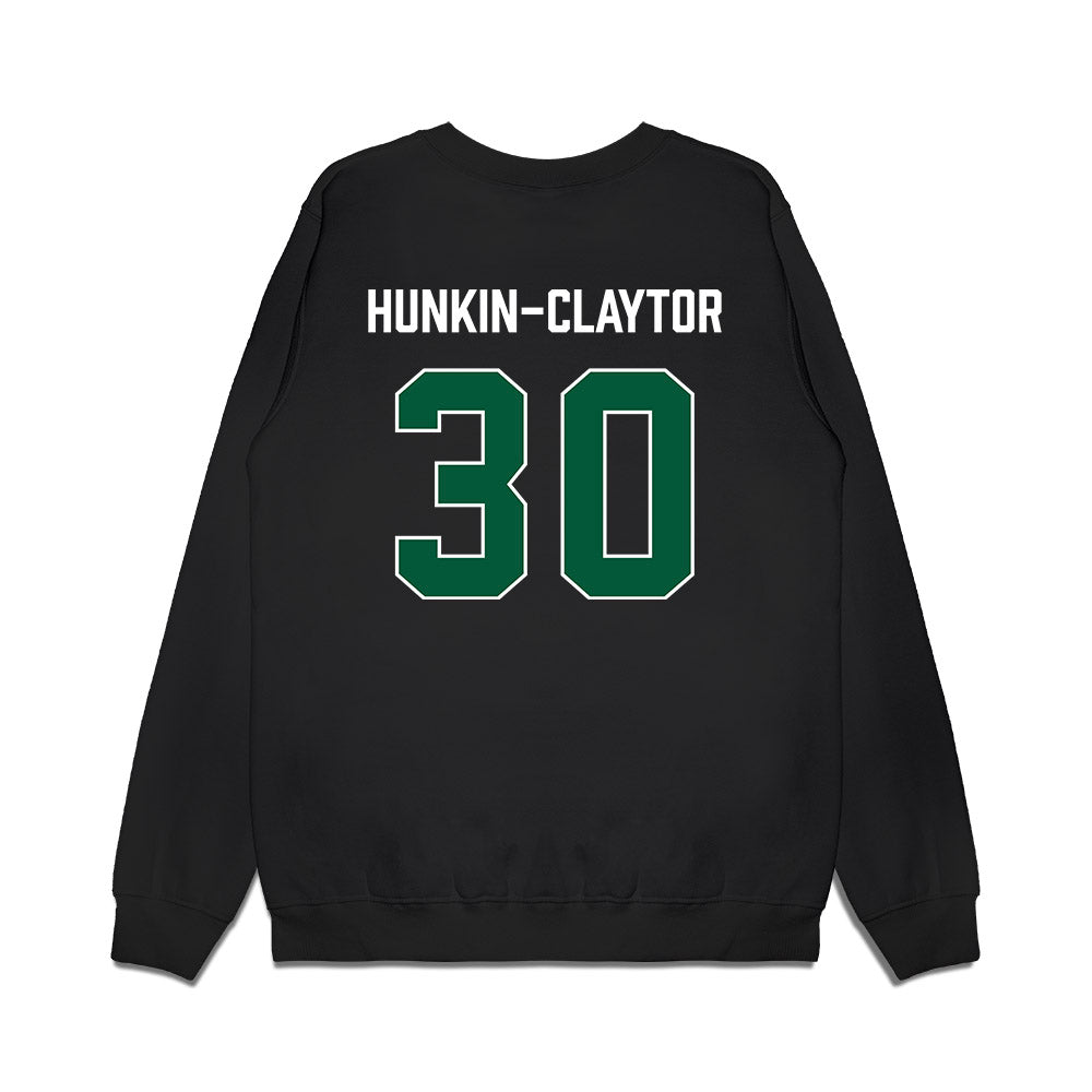 Hawaii - NCAA Men's Basketball : Aaron Hunkin-Claytor - Vintage Shersey Premium Crewneck Sweatshirt-1