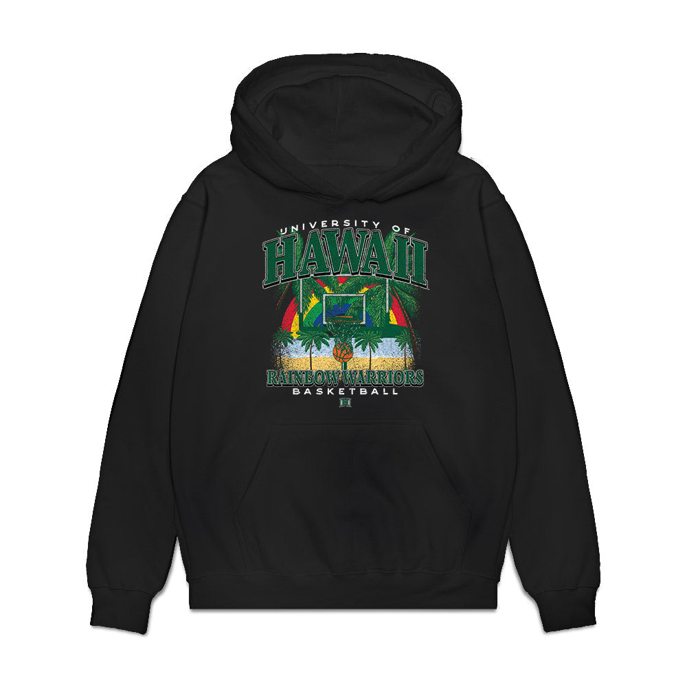 Hawaii - NCAA Women's Basketball : Ritorya Tamilo - Vintage Shersey Premium Hooded Sweatshirt-0