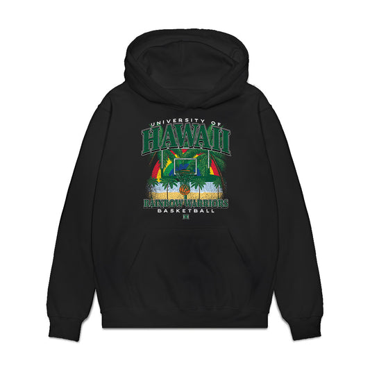 Hawaii - NCAA Women's Basketball : Ritorya Tamilo - Vintage Shersey Premium Hooded Sweatshirt-0