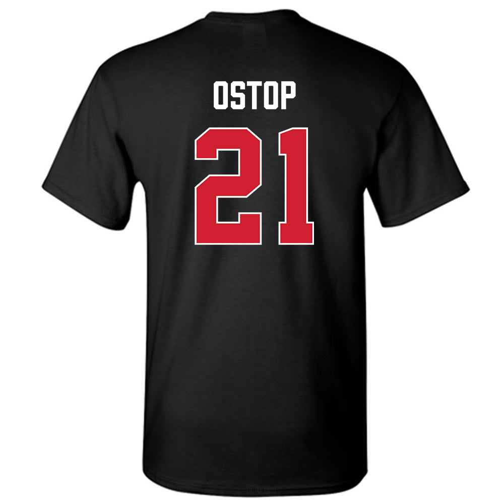 Fairfield - NCAA Men's Basketball : Tanner Ostop - Vintage Shersey T-Shirt-1