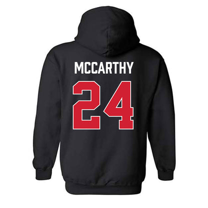 Fairfield - NCAA Women's Basketball : Lana McCarthy - Vintage Shersey Hooded Sweatshirt-1