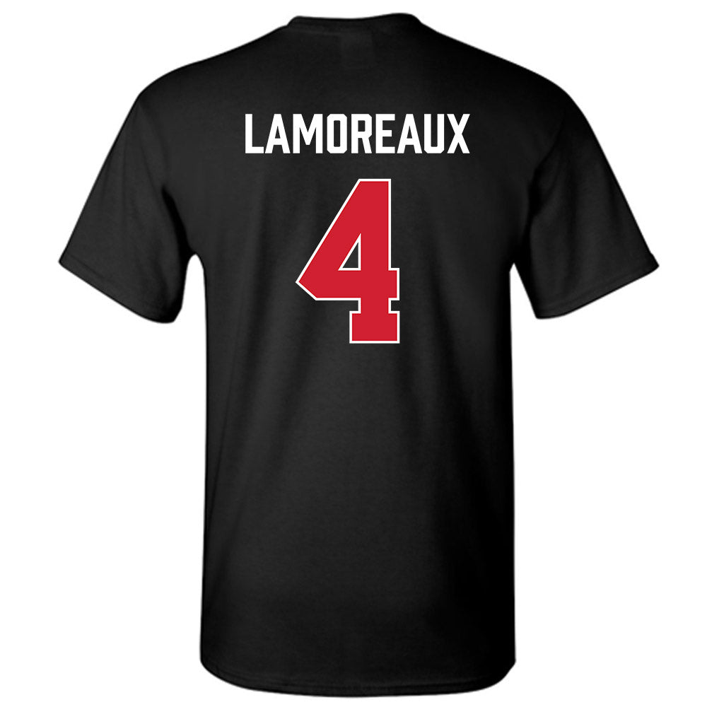 Fairfield - NCAA Women's Basketball : Kaety Lamoreaux - Vintage Shersey T-Shirt-1