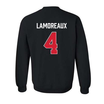 Fairfield - NCAA Women's Basketball : Kaety Lamoreaux - Vintage Shersey Crewneck Sweatshirt-1