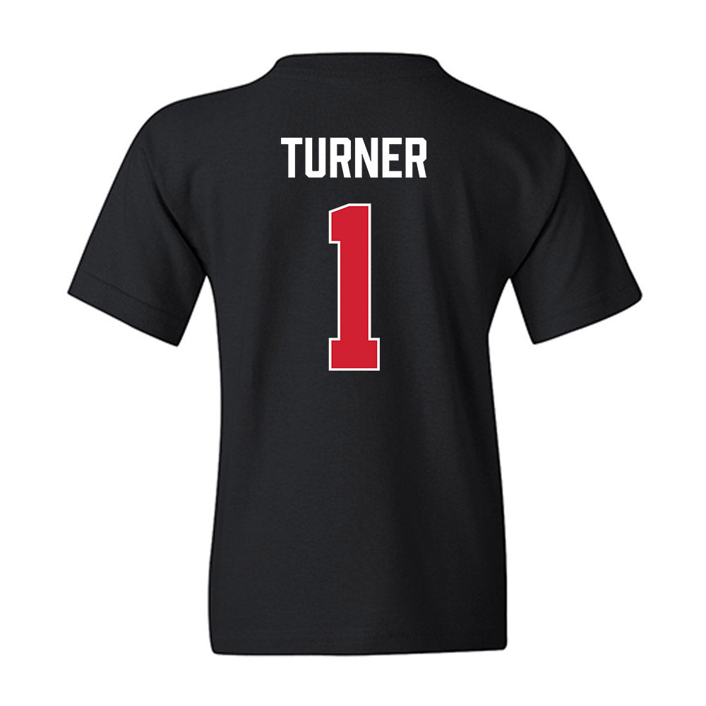 Fairfield - NCAA Men's Basketball : Deuce Turner - Vintage Shersey Youth T-Shirt-1